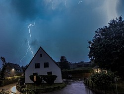 Naheinschlag 700m Distanz  24.8.24