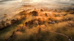 Bodennebel in den Tälern
