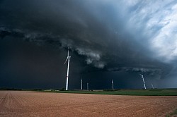 Squall line mit Böenfront